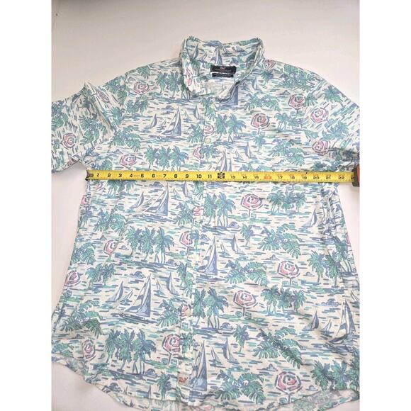 Vineyard Vines Slim Fit Murray Short Sleeve Button Up Shirt XL Cotton Stretch - Picture 11 of 11